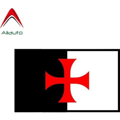 Aliauto Car Accessories Cross Templar Knights Shield Waterproof Reflective Creative Decal PVC Sticker for Suzuki,13cm*8cm
