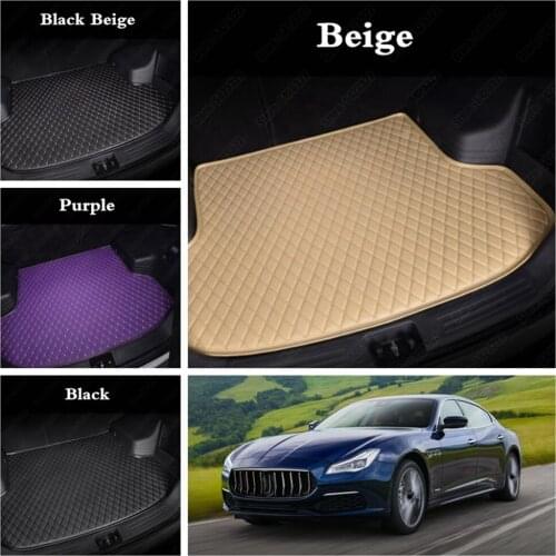 Car Boot Liners for Maserati Quattroporte Ghibli Levante GranTurismo Car Cargo Liners Suvs Trunk Protector Floor Mats Tray