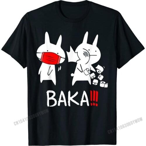 Baka! Idiot! Funny Japanese Anime Shirt For Men Women Gift T-Shirt Newest Summer Top T-shirts Cotton Mens Tops Shirt Summer