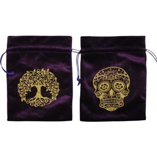 Velvet Tarot Deck Bag Constellation Tarot Card Storage Bag Board Game Card Embroidery Drawstring Package New Jewelry Velvet Bag