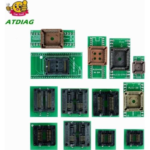 Free shipping 13pcs Adapter For Superpro Xeltek 610P USB ECU Programmer Burn Block on hot sale