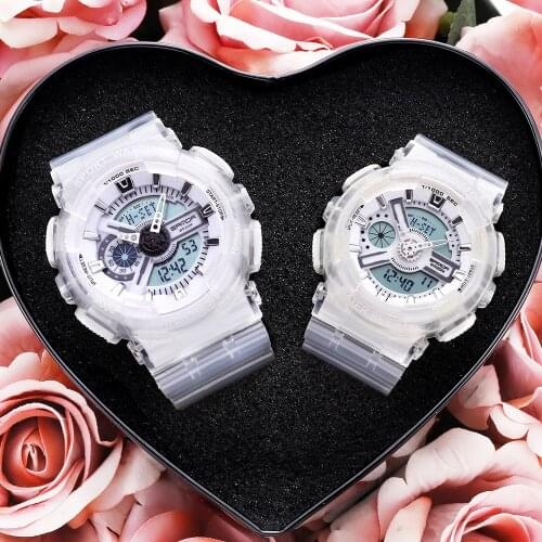 Men Women Couple Watches Luxury LED Digital Military Quartz Watch Lovers Waterproof G Style watches relogio masculino Clock