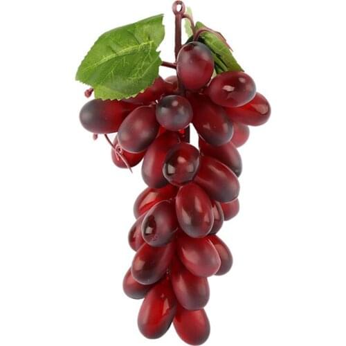 Decorative Lifelike Artificial Grapes Realistic Fake Fruit Pub Party Home Kitchen Cabinet Ornament STTA889