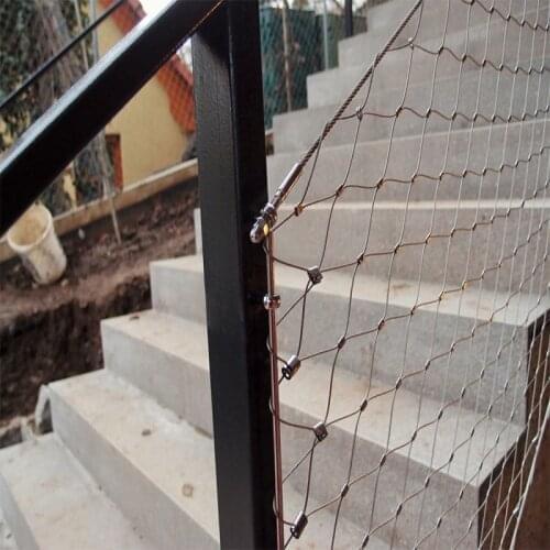 Stainless Steel Cable Mesh of Balustrade on Bridge and Staircase/ flexible rope mesh
