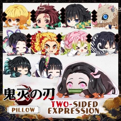 Demon Blade Anime Plush Stuffed Pillow Demon Slayer Kimetsu No Yaiba Kamado Tanjirou Nezuko Q Edition Pillow Two Dimensions