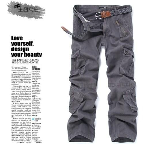 Мужские брюки карго LUCLESAM China At AliExpress