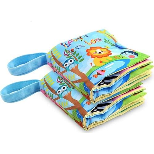 Soft Activity Books Infant Early Cognitive Development Baby Educational Unfolding Cloth Book Learning Language