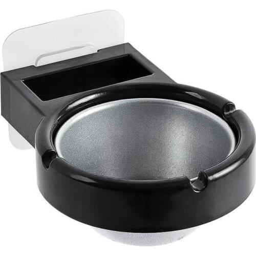 Wall- mounted Organizer Ashtray Waterproof Stainless Steel Wall Hanging Ashtray for Bathroom Home Office Toilet TUE88