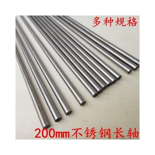 Stainless Steel Long Shaft DIY Axle 20cm Metal Rod 200mm Steel Shaft Building Model Material Transmission Model Shaft