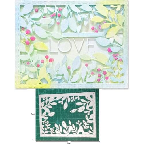 Craft dies Lace Leaf Background Frame metal cutting dies Scrapbooking dies crafts paper knife mould blade punch stencils dies
