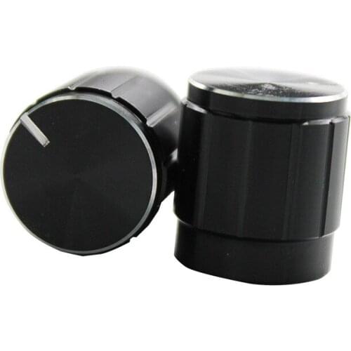 Potentiometer encoder Knob High quality aluminum alloy knobs 15x16.5mm half shaft 6mm D type switch cap for 360 Degrees Module