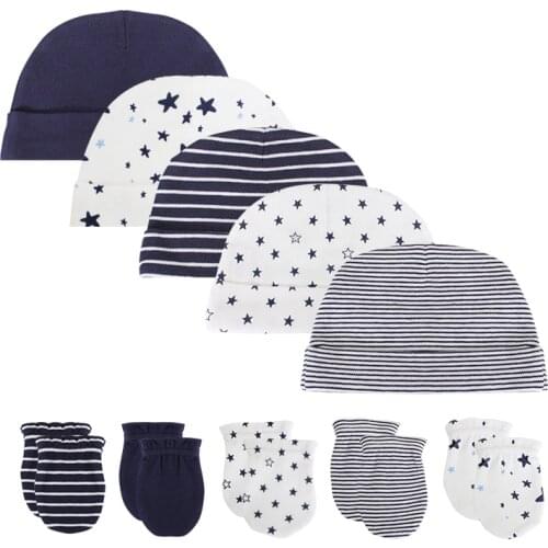 Newborn Baby Boy Girls Hat+Gloves New Born Photography Props Cotton Infant Cap Fall Kids Accessories baby Clothing