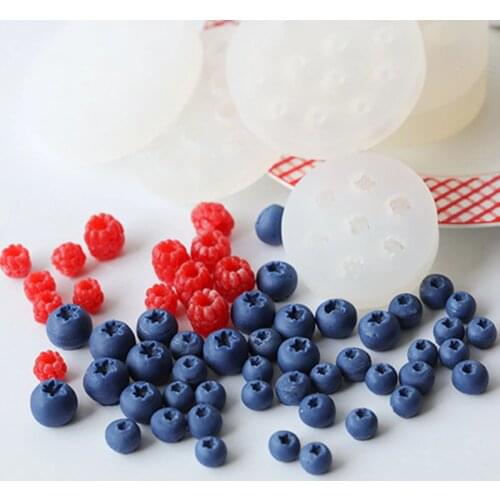 Blueberry Raspberry Silicone Mold Chocolate Baking Cake Aroma Candle Mold