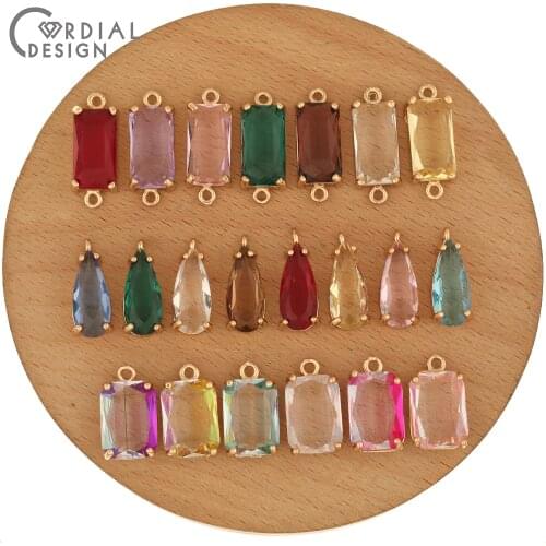 Cordial Design 6Pcs Connector/Rectangle Shape/Jewelry Findings & Components/DIY Charms/Necklace Pendant/Jewelry Accessories