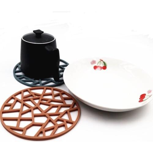 1PC High Temperature Resistant Silicone Heat Insulation Pads Multifunction Non-slip Household Table Pots Cups Tableware Mats