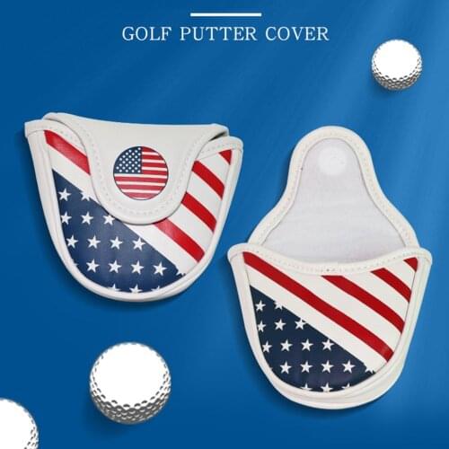 Waterproof Golf Club Head Covers Headcover for Blade/Mallet Center Putters with Magnetic Closure Golfer Equipment