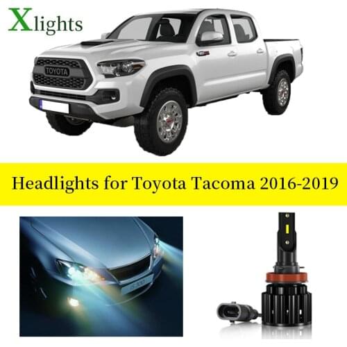 Xlights Car Bulb Lamp For Toyota Tacoma 2016 2017 2018 2019 LED Headlight Low High Beam Canbus Auto Lights 6000K Car Accessories