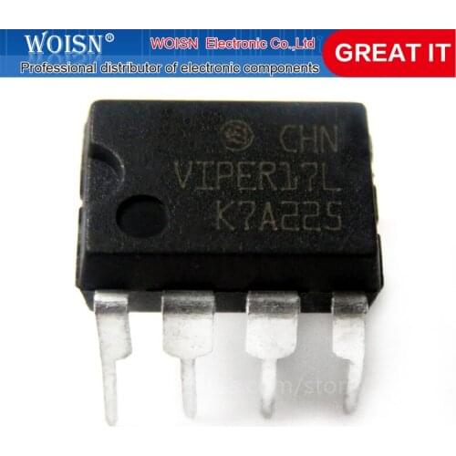 10PCS VIPER17L VIPER17 DIP-8 DIP new original In Stock