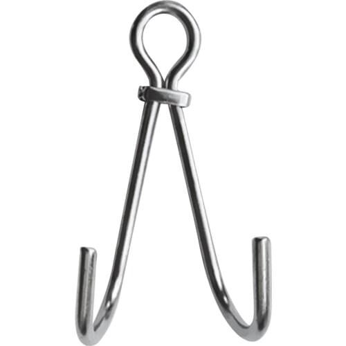 13.5cm Safety Scuba Dive Double Reef Hook For Underwater Photography Silver