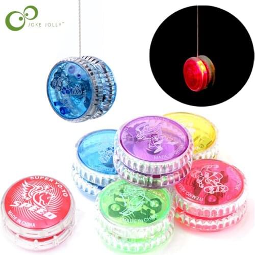 2019 NEW LED Flashing YoYo Ball Classic Children Clutch Mechanism Magic Yo-Yo Toys for Kids toy Party Fashion Toy ZXH