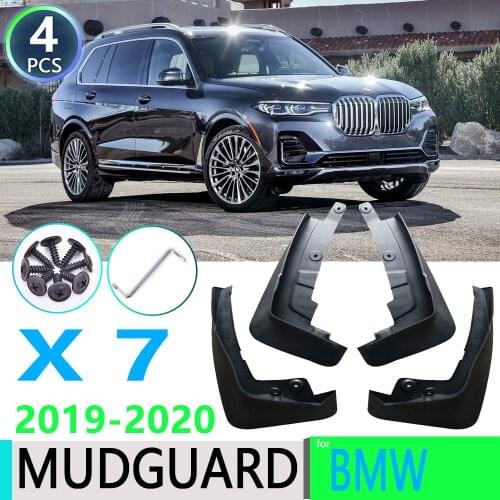 For BMW X7 G07 2019~2020 2019 2020 4 PCS Car Fender Mudguard Mud Flaps Guard Splash Flap Mudguards Car Accessories