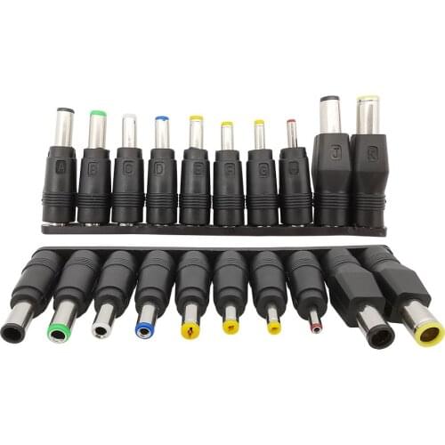 5SET 10pcs/set Universal DC Power Supply Adapter 5.5X2.1mm female to male conversion Plugs For PC Laptop Notebook