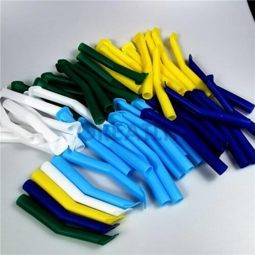 50pcs Dental High Volume Suction Tips 16mm Duckbill Evacuation Tips