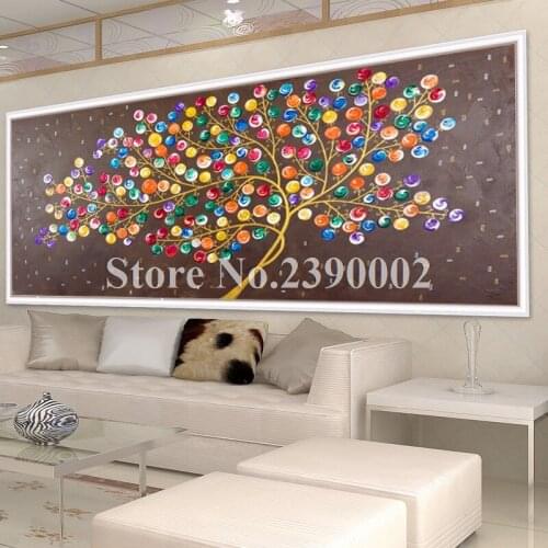 Abstract Diy Diamond Painting Cross Stitch Kits Full Diamond Embroidery Landscape Tree Needlework Diamond Mosaic Home Decor