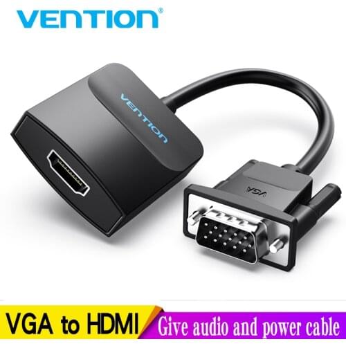 Vention VGA to HDMI adapter With Audio Support 1080P For PC Laptop to HDTV Projector Video Audio Converter vga hdmi converter 1m