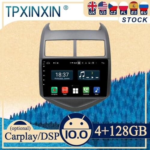 PX6 For Chevrolet Aveo 2 Sonic T300 2012-2015 Android10 Carplay Radio Player Car GPS Navigation Head Unit Car Stereo WIFI DSP BT