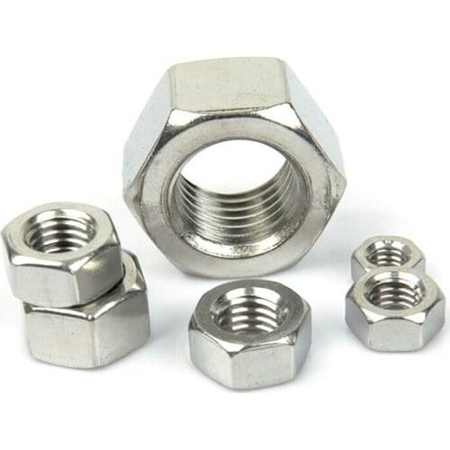 Zinc Plating Carbon Steel Hex Nuts M3 M4 M5 M6 M8 M10 M12 M14 M16 M18 M20-M36