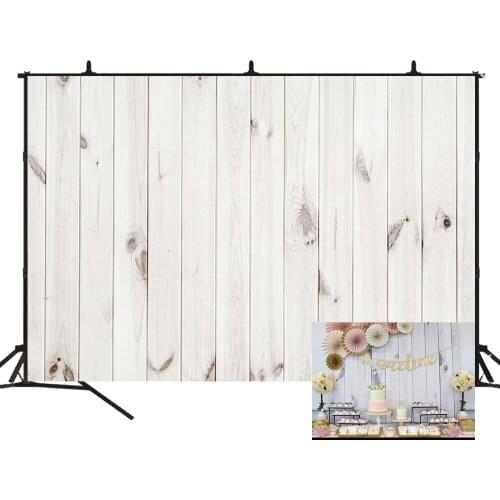 BEIPOTO White wood Floor backdrop for Photography photo background wedding party decoration baby shower dessert table studio