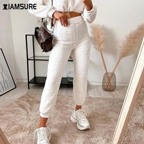 Женские флисовые брюки IAMSURE China At AliExpress