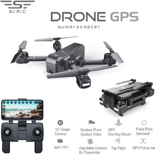 SJRC Z5 RC Drone Professional GPS RTF 5G WiFi FPV 1080P Camera With GPS Follow Me Mode RC Quadcopter vs XS812 MJX B5W JJPRO X5
