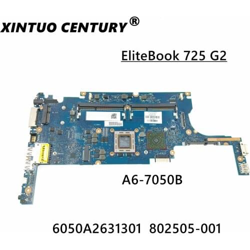 FOR HP EliteBook 725 G2 Motherboard A6-7050B 765615-501 765615-001 802505-001 802505-501 802505-601 Tested