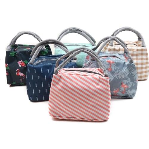 Fashion Portable Lunch Bag Insulation Work Picnic Resh Cold Portable Lunch Bag For Child Student Lady Woman Picnic Out