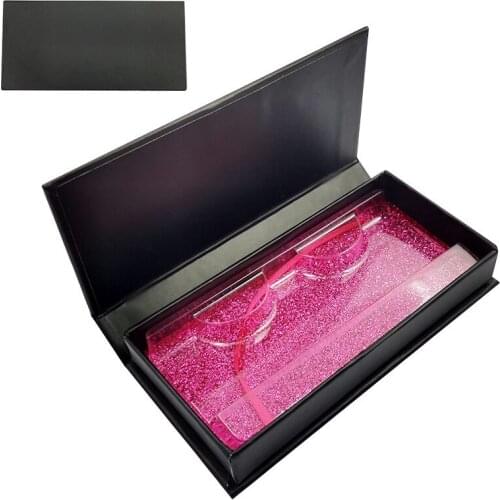 NEW wholesale false eyelash packaging box lash boxes custom logo fake 3d mink lash extension strip square magnetic case