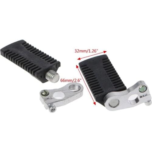 Motorcycle Pedals Foot Pegs Rest Footrests Footpegs For 47/49cc Pocket Dirt Bike Mini Moto Quad ATV F19A