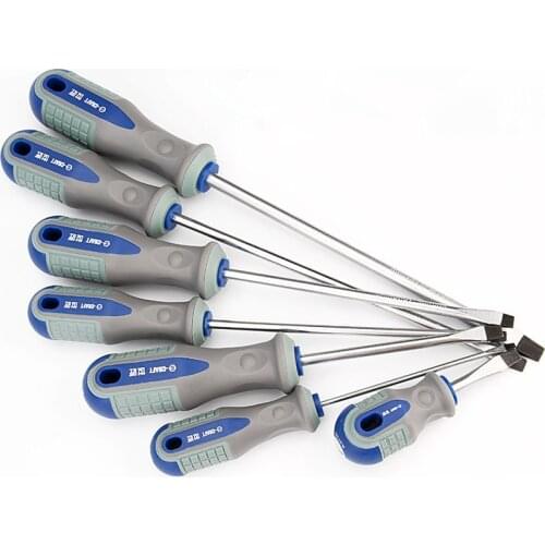 6*38mm-8*200mm Phillips Slotted Screwdriver CR-V Bolt Driver Magnetic Screw Driver Screw-driving Tools 1 Pieces