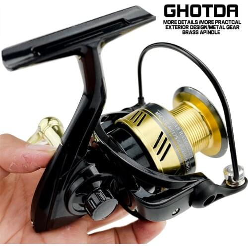 Spinning Fishing Reel 5.2:1 High Gear Ratio 8 KG Max Drag Power 12+1BB Metal Spool & Handle