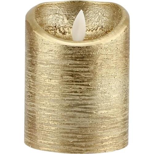 Led Flame-Less Candles Battery Gold Swinging Flame Electric Candle Lights Weddings Swinging Flame Candle No Smoke Candle Light