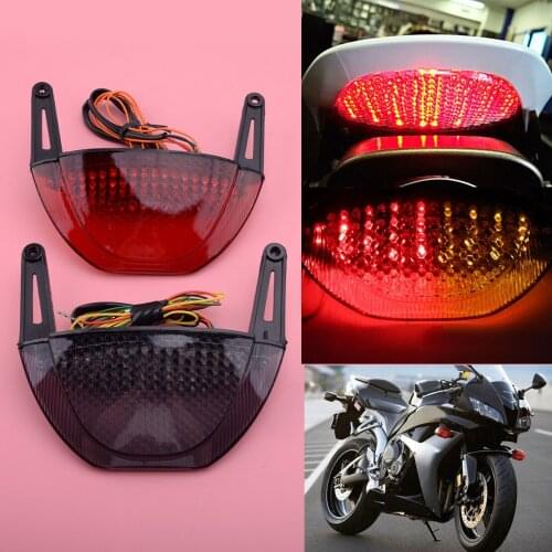 Motorcycle Rear LED Integrated Tail Brake Turn Signal Light included bulb Fit for Honda CBR600RR 2007 2008 2009 2010 2011 2012