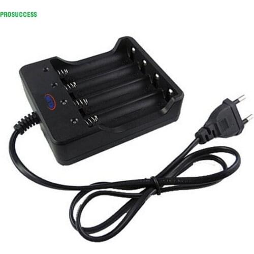 4 Slots 18650 Battery Charger AC100-240V For 18650 Charging 3.7V Rechargeable Li-ion battery US EU Plug