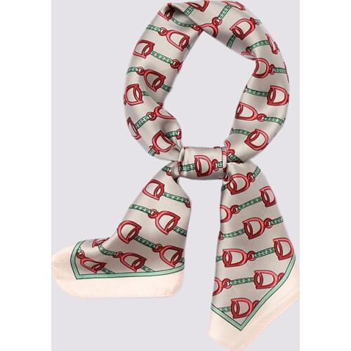 Silk Square Small Bandana Vintage Pattern Print Foulard Sweater Decorated Neck Scarf New