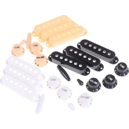 1Set Guitar Parts Electric Guitar Pickup Cover Volume Tone Knob Switch Tip Set