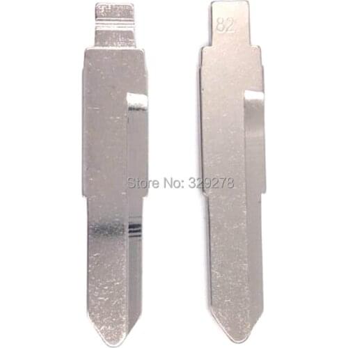 10pcs/lot NO.82 Metal Blank Uncut Flip KD Remote Key Blade Type #82 for New SGMW 6390