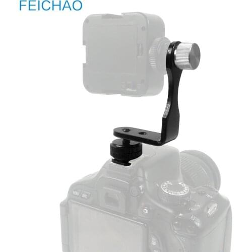 For Vlog Microphone Cold Shoe Adapter Converter Mount Flash Light Hot Shoe Extension L Plate Bracket Photo Studio SLR Accessory