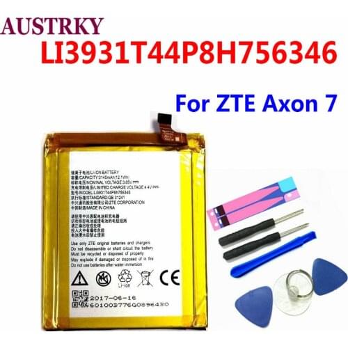 LI3931T44P8H756346 Battery For ZTE Axon 7 5.5inch A2017 Battery With Tracking Number+Gift Tools +Stickers