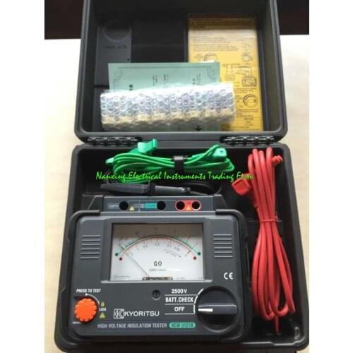 KYORITSU New product 3121B Analogue High Voltage Insulation Tester 2500V,2G/100G OHMS (Auto-ranging) perfect alternative 3121A