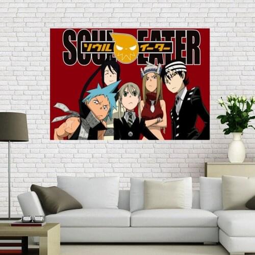 Custom Anime Soul Eater Poster Wall For Home Art Decoration Poster Canvas Fabric Cloth HD Printing No Frame Not Fade A12.2